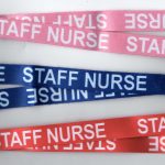 New! 5 x STAFF NURSE Neck Strap Lanyards: Pink, Red or Blue: FREE UK P&P