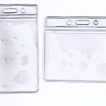 1 x Flexible Clear PVC ID Card Badge Holder: Landscape or Portrait FREE UK P&P