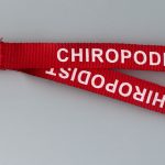 1 x Red 'CHIROPODIST' Printed Safety Lanyard: FREE UK P&P