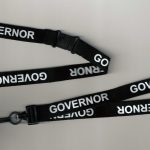 1 Black GOVERNOR Printed Education School Neck Safety Lanyard FREE UK P&P