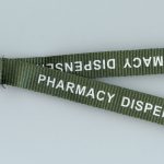 5 x Green PHARMACY DISPENSER Safety Neck Strap Lanyards: Free UK P&P