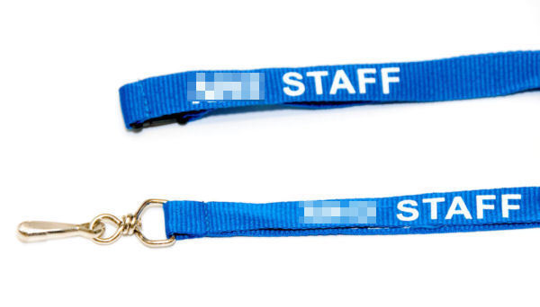 NHS Blue Neck Lanyard & Double Sided Blue Holder for Health Care Workers 