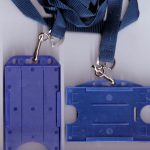 5 x ID Badge Card Rigid Holder & 15mm Lanyards: 10 Colours Available FREE UK P&P