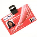 1 BIack Grippers for Identity Pass Card Badge Free P&P